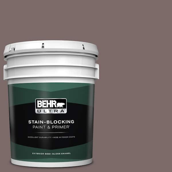 BEHR ULTRA 5 gal. Home Decorators Collection #HDC-NT-26 Muscatel Semi-Gloss Enamel Exterior Paint & Primer