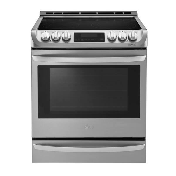 LG Electronics 6.3 cu. ft. Slide-In Electric Range with ProBake Convection Oven, Self Clean and EasyClean in Stainless Steel