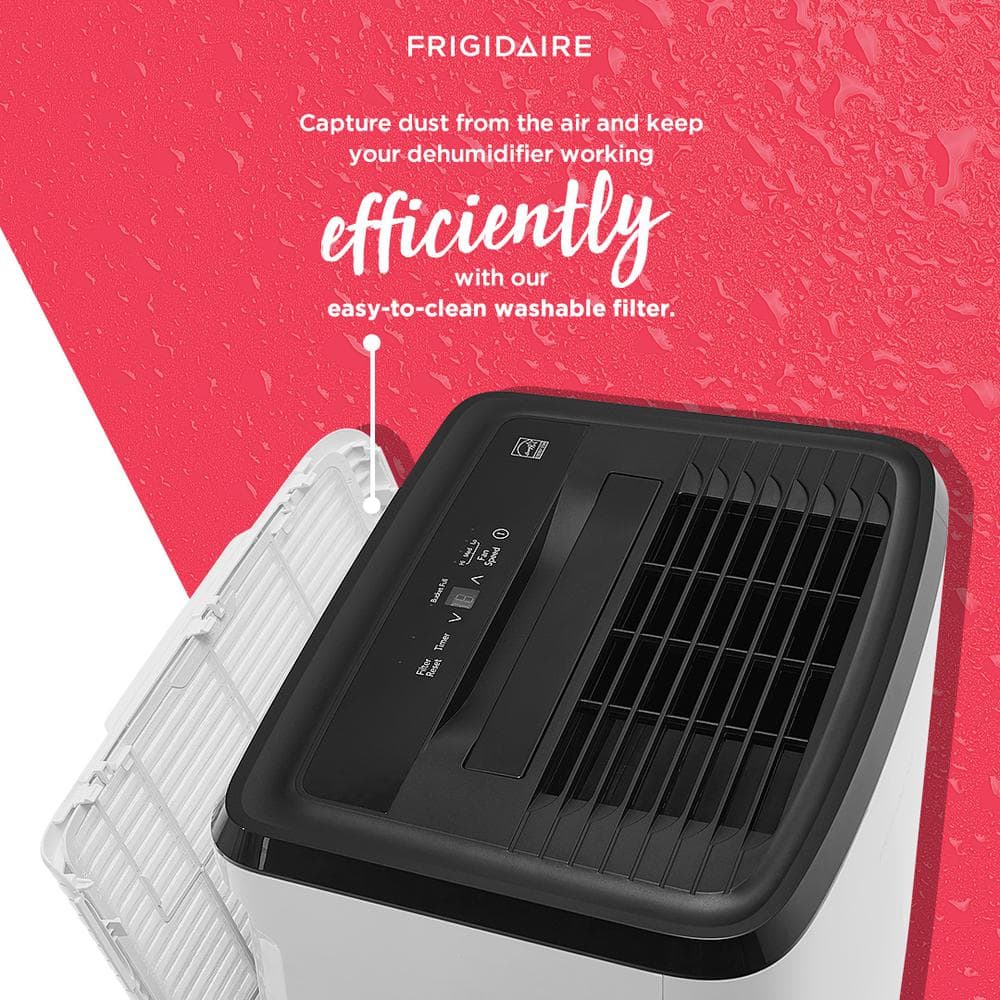 Frigidaire 50 Pint White Portable Electric Dehumidifier