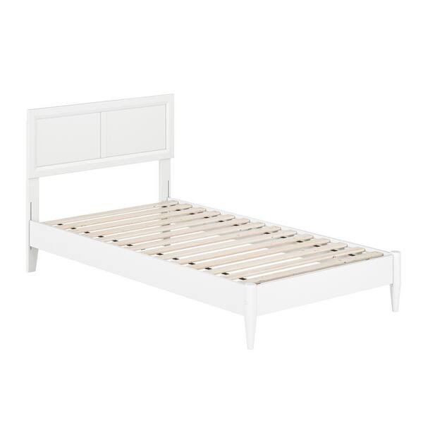 AFI Sophia White Solid Wood Frame Twin Low Profile Platform Bed ...