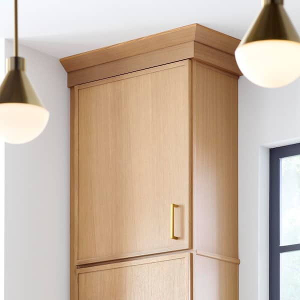 Leyton 18 in. W x 12 in. D x 30 in. H Ready to Assemble Plywood Slim Shaker Wall Kitchen Cabinet in White Oak