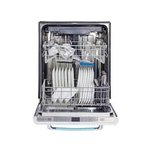 Classic Retro 24 in. in Ocean Mist Turquoise Top Control Dishwasher with Stainless Steel Tub and 3rd Rack