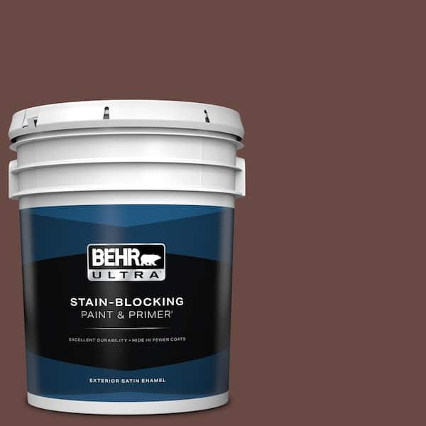 BEHR ULTRA 5 gal. #700B-7 Wild Manzanita Satin Enamel Exterior Paint & Primer