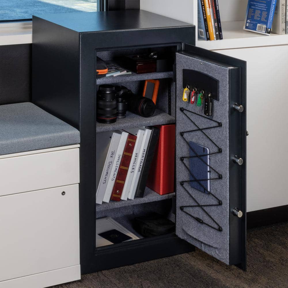 Black Solid Steel 6-cu ft Safe Box with Electronic Keypad Lock