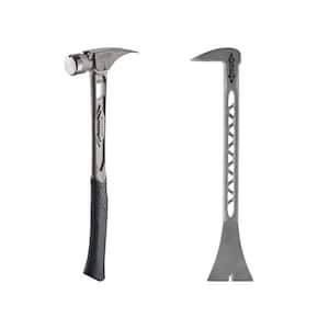 15 oz. TiBone Smooth Face with Curved Handle with 8.5 in. Titanium Trimbar (2-Piece)