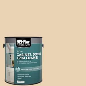 1 gal. #S300-2 Powdered Gold Satin Enamel Interior/Exterior Cabinet, Door & Trim Paint
