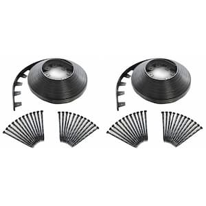 60 ft. Black No-Dig Plastic Landscape Edging Kit (2-Pack)