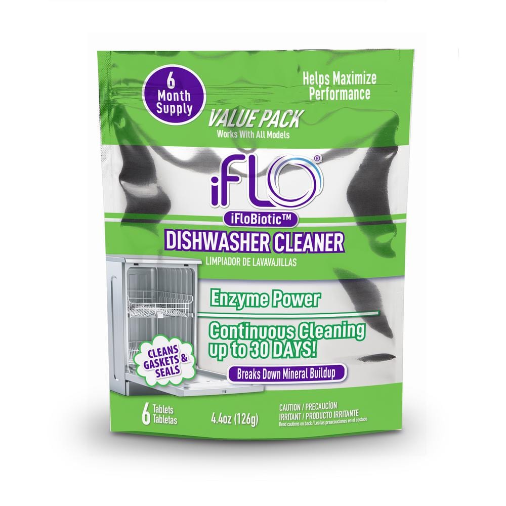 iFLO Dishwasher Cleaner, 6-Month supply iFLO6DWC - The Home Depot
