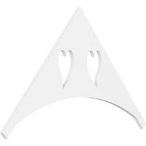 1 in. x 48 in. x 28 in. (14/12) Pitch Winston Gable Pediment Architectural Grade PVC Moulding