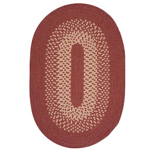Portland Rosewood 4 ft. x 6 ft. Oval Braided Area Rug