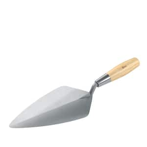 11 in. Keystone Forged Steel Narrow London Masonry Brick Trowel with Wood Handle