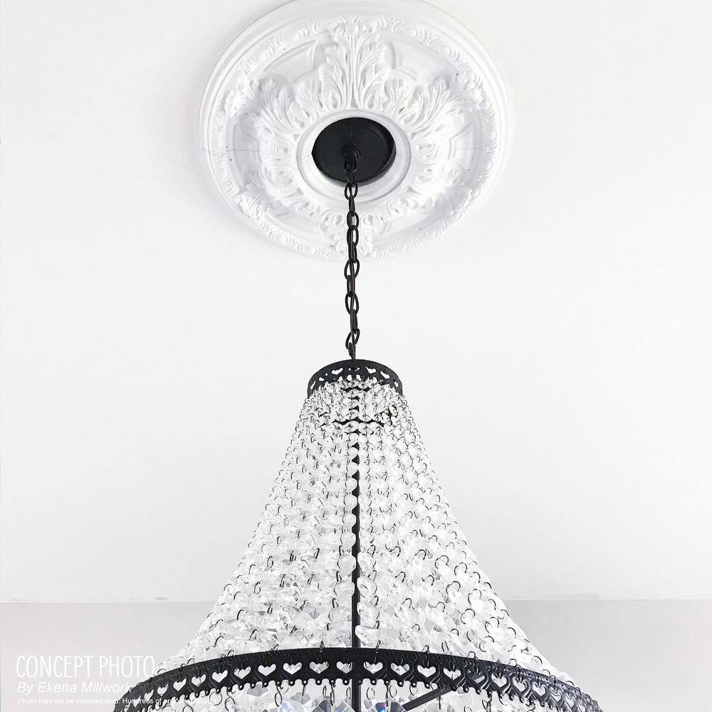 18" White Primed Urethane Square Ceiling Medallion