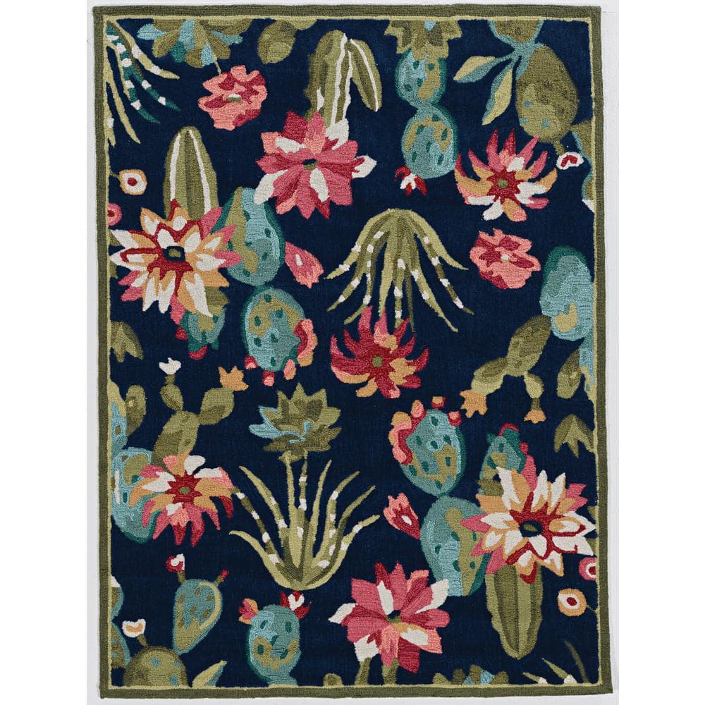 Legion Austin Navy/Multi 5 ft. x 7 ft. Area Rug
