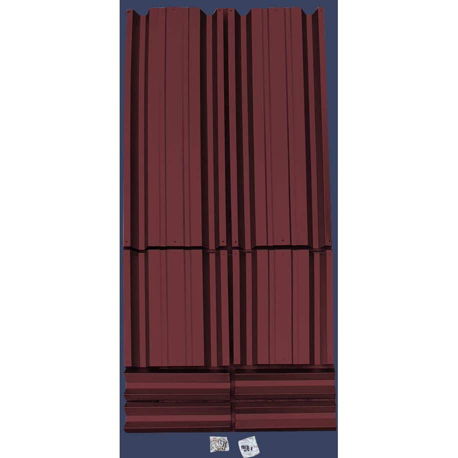 Burgundy Rectangular Galvalume Steel Raised Garden Bed 24 x 48"