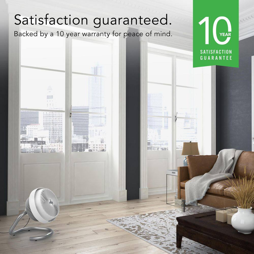 Vornado White Energy Smart Floor Air Circulator Fan