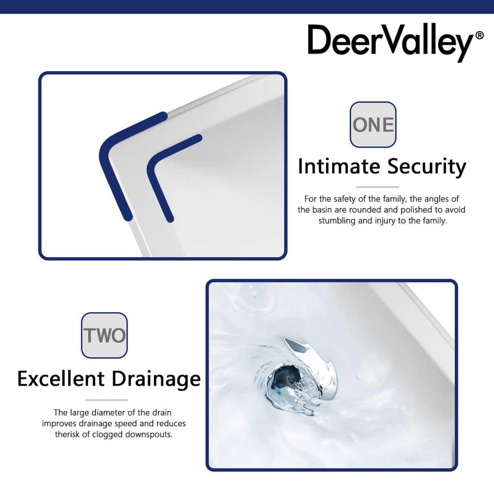 Elegant Apex White Ceramic 34" Rectangular Pedestal Sink with Overflow