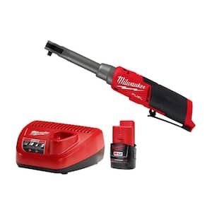 M12 FUEL 12V Lithium-Ion Brushless Cordless 1/4 in. Extended Reach High Speed Ratchet with CP 2.0Ah Battery and Charger