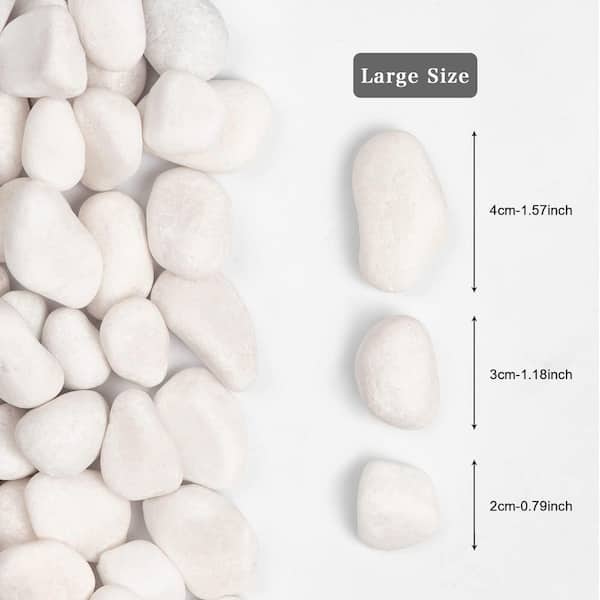 Justincity 14.45in. x 10.04in. x 3.35in. Oval White Polished