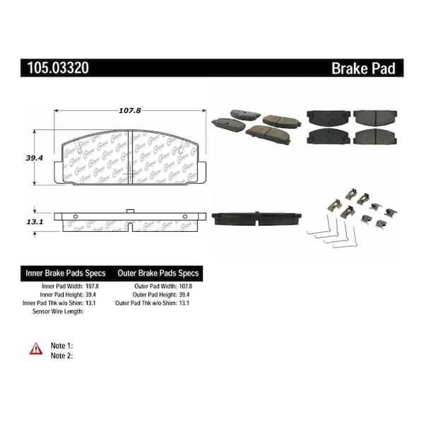 Centric Parts Disc Brake Pad Set
