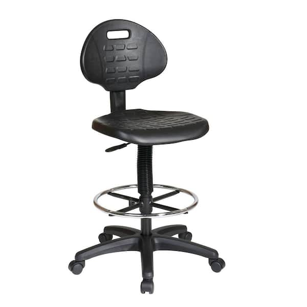 Office Star Products Black Urethane Drafting Chair