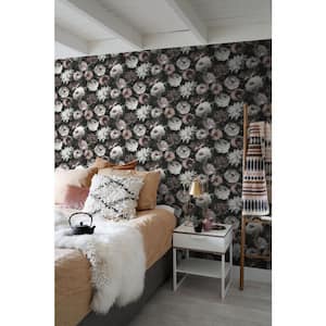 Contessa Blush Flowers Wallpaper Sample