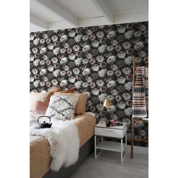 Contessa Blush Flowers Wallpaper Sample
