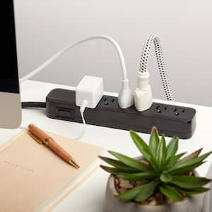 Designer Series 6 ft. 6-Outlet Power Strip, Black