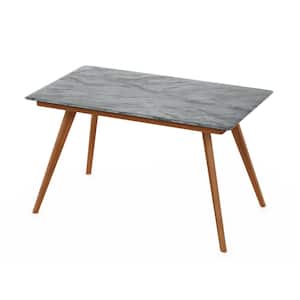 Redang Tripula 4-Leg Rectangular Wood Outdoor Dining Table with Smart Top