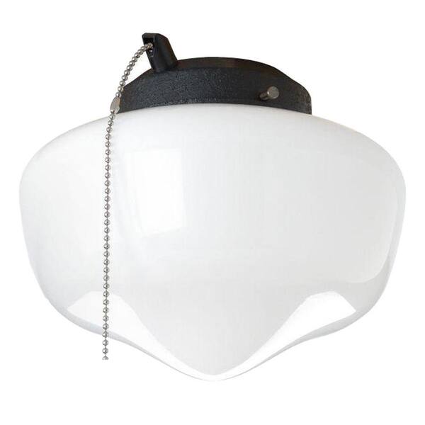 Progress Lighting AirPro 1-Light Forged Black Ceiling Fan Light