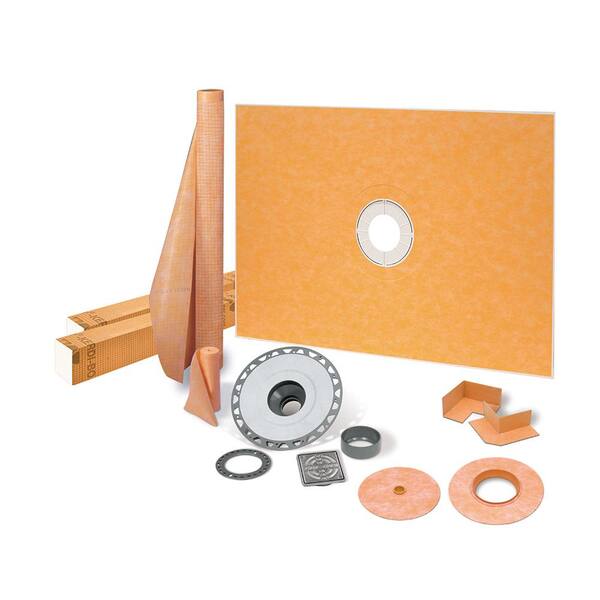 Schluter Kerdi Shower Kit 38 In X 60 In Shower Kit In Pvc With Stainless Steel Drain Grate Ksk9651525pvce The Home Depot Schluter Kerdi Shower Kit 38 In X 60 In Shower Kit In Pvc With Stainless Steel Drain Grate Ksk9651525pvce The Home Depot