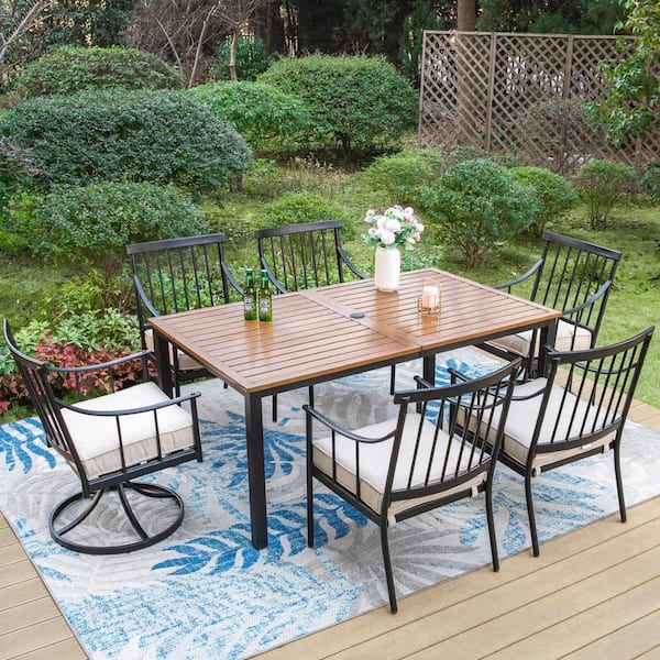 Beige outdoor clearance dining set