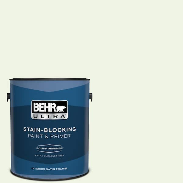 BEHR ULTRA 1 gal. #PPL-37 Aspen Whisper Extra Durable Satin Enamel Interior Paint & Primer