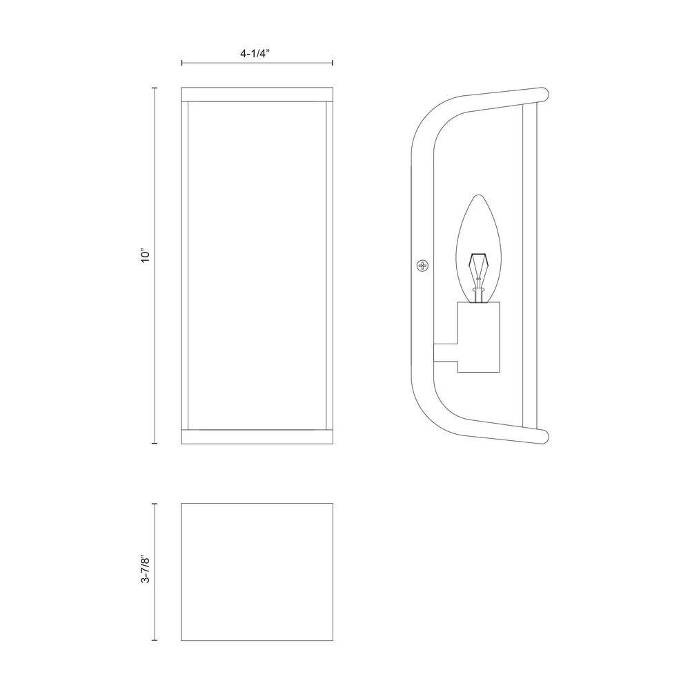 Urban Bronze and Alabaster Dimmable Wall Sconce