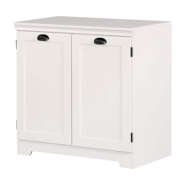South Shore Prairie Pure White Storage unit with 2-Doors