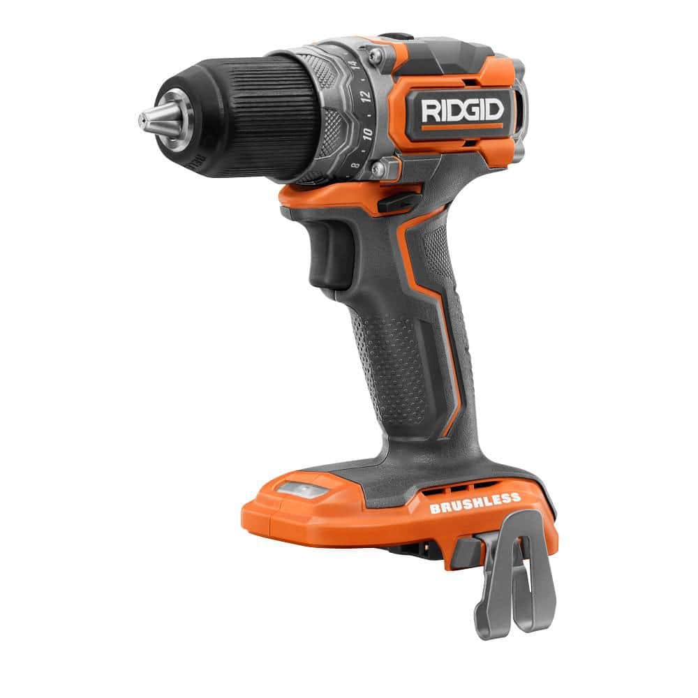 RIDGID 18V Lithium-Ion Brushless Cordless SubCompact 1/2 in. Drill/Driver (Tool-Only) -  R8701B