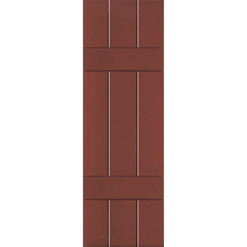 12 in. x 43 in. Exterior Real Wood Sapele Mahogany Board and Batten Shutters Pair Country Redwood price history on PriceWatchPro