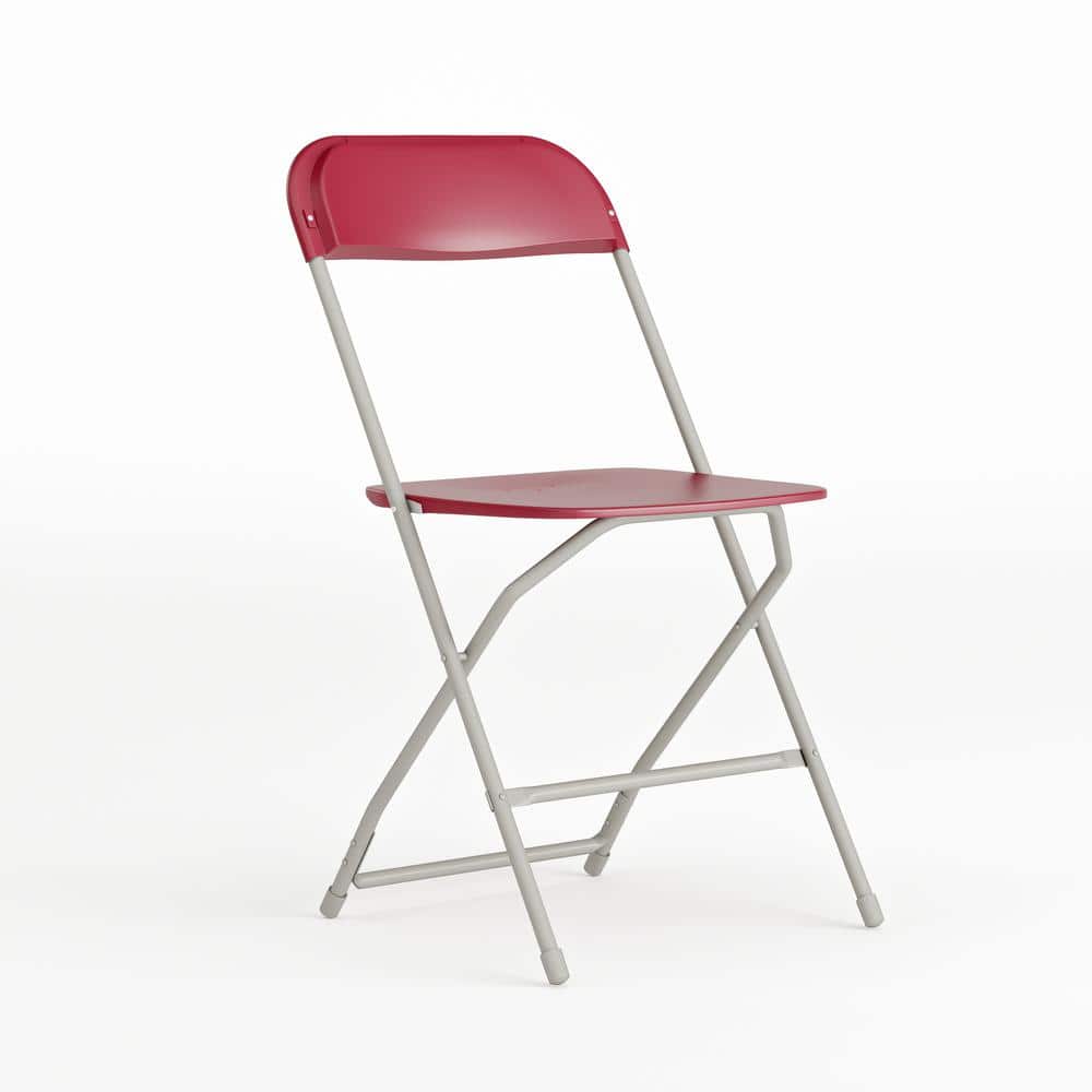 650 lbs. Capacity Red Metal Frame Plastic Seat Folding Utility Chair price history on PriceWatchPro