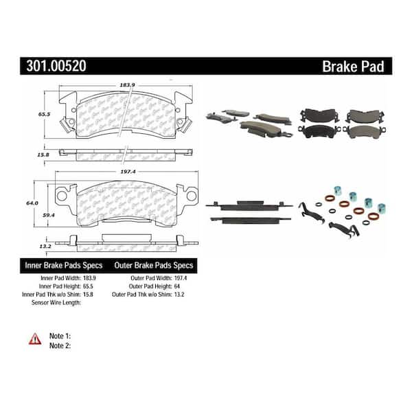 Centric Parts Disc Brake Pad Set