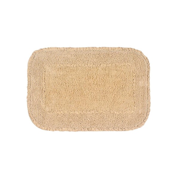 Radiant Collection 100% Cotton Bath Rugs Set, 17x24 Rectangle, Linen