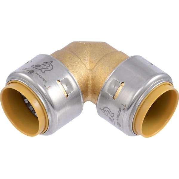 Max 1 in. Push-to-Connect Brass 90° Elbow Fitting