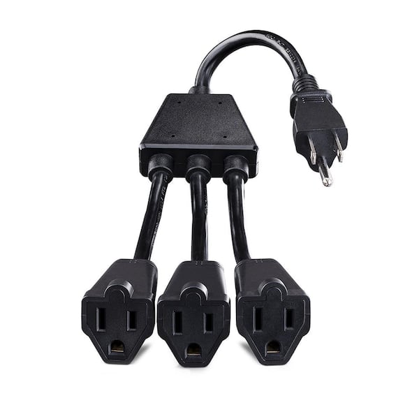 PRIVATE BRAND UNBRANDED 3-Outlet Extender with 16 AWG