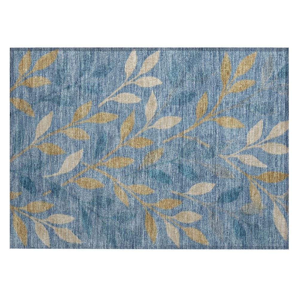 Chantille Machine Washable Indoor/Outdoor Abstract ACN3033 Denim 3 ft. x 4 ft. Area Rug price history on PriceWatchPro
