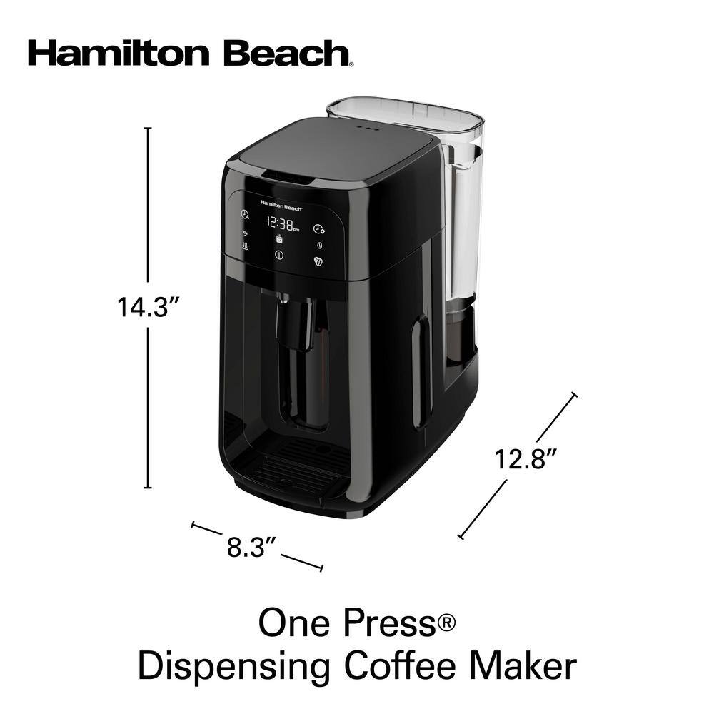 Hamilton Beach Black Programmable Dispensing Drip Coffee Maker