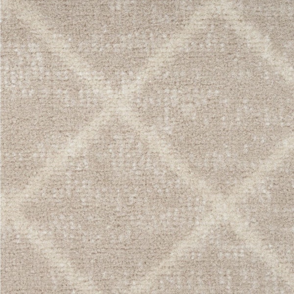 2 ft. x 8 ft. White Moroccan Washable Area Rug