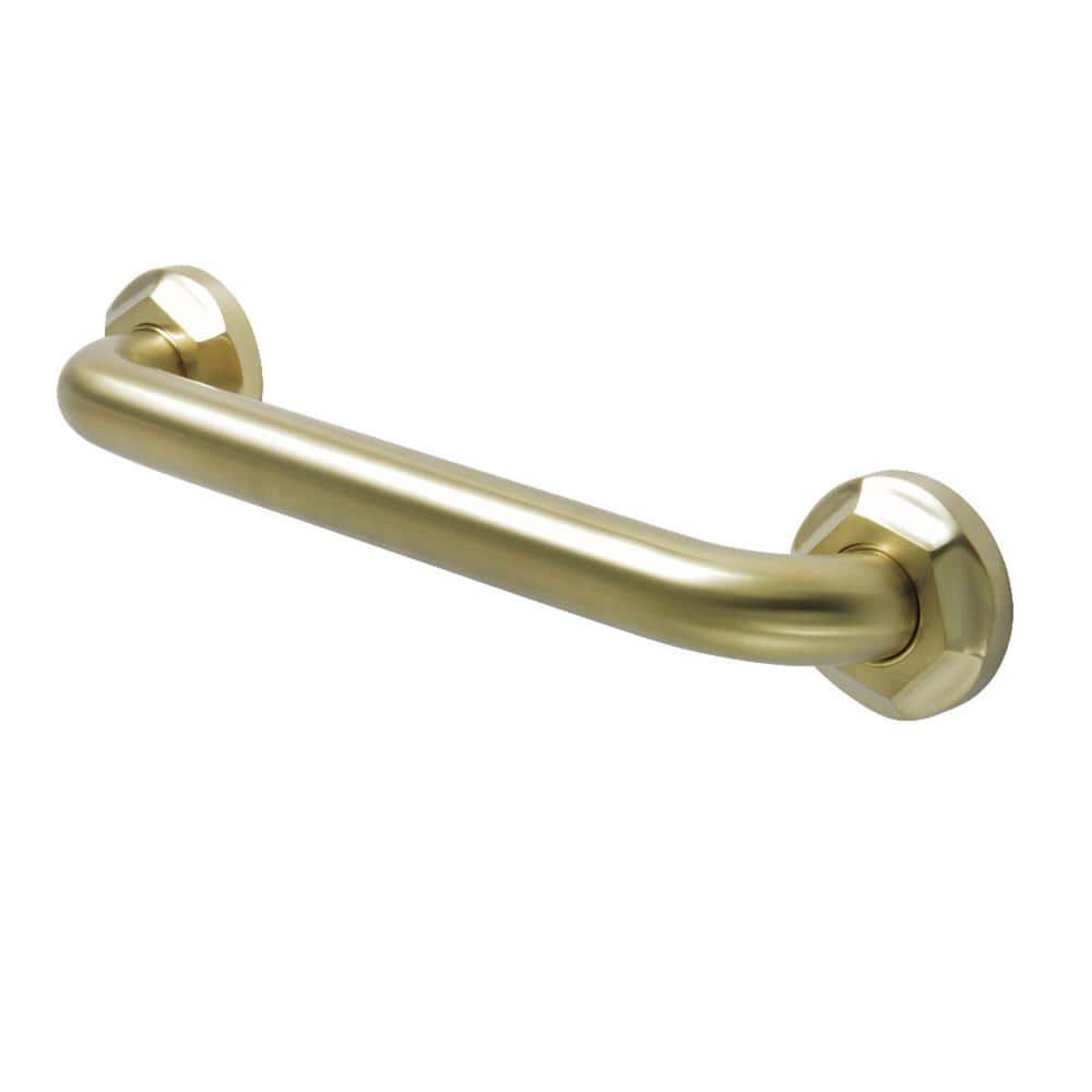 Kingston Brass Metropolitan 12 in. x 11/4 in. Grab Bar in Brushed