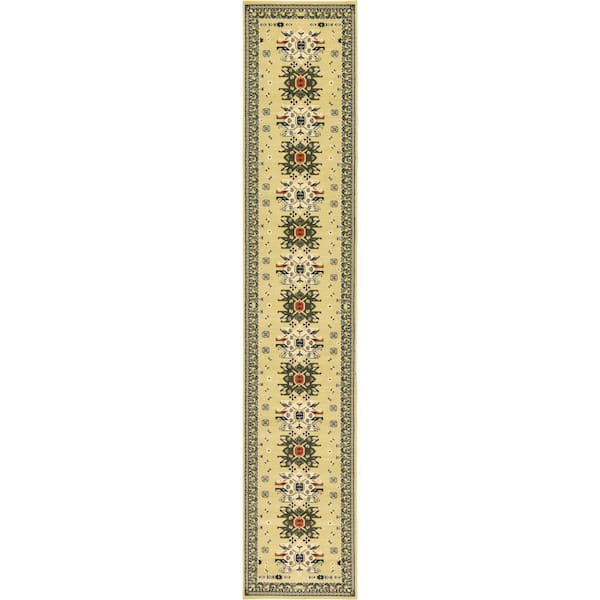 Taftan Oasis Ivory 3' 0 x 16' 5 Runner Rug