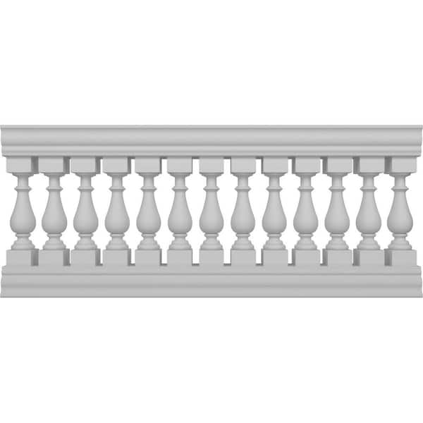 Ekena Millwork Fiberthane Traditional Balustrade 72 in. L x 33 in. H Fiberglass Railing Kit