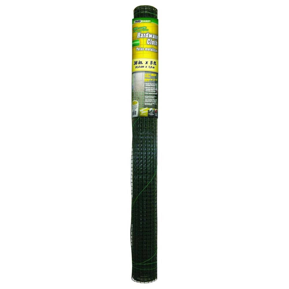 Green PVC Coated Galvanized Steel Hardware Cloth 3ft x 5ft