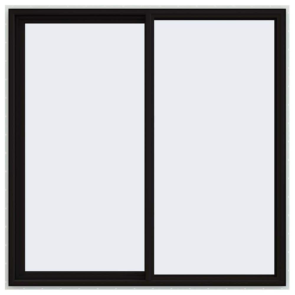 y*o様 P.Black Window JELD-WEN 42 in. x 42 in. V-4500 Series Black Exterior/White