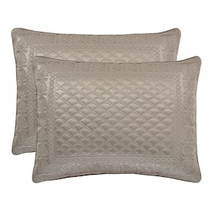 Lincoln Taupe Polyester King Sham